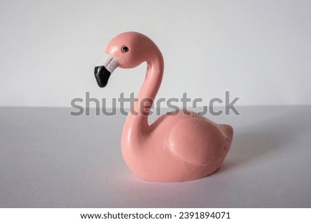 The pink flamingo figure mascot