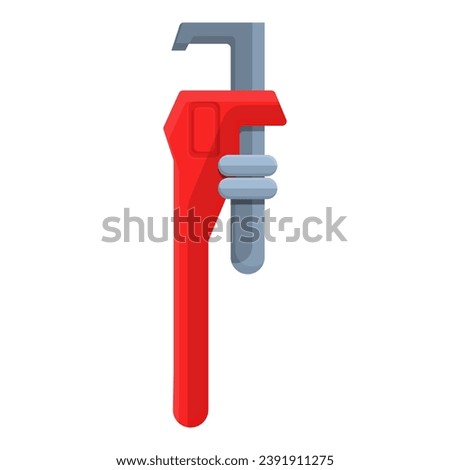 Sewerage adjustable wrench icon. Cartoon of sewerage adjustable wrench icon for web design isolated on white background