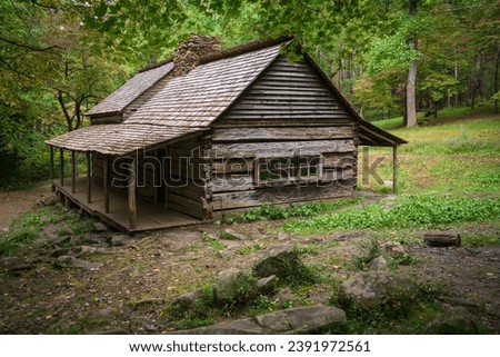 Walker Sisters Cabin at Great Smoky Mountains National Park in North Carolina Royalty-Free Stock Photo #2391972561