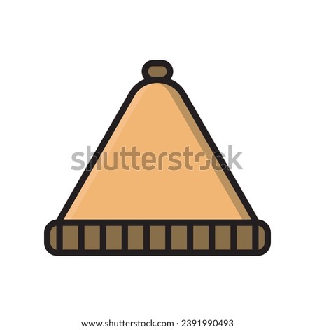 Conical hat icon vector design