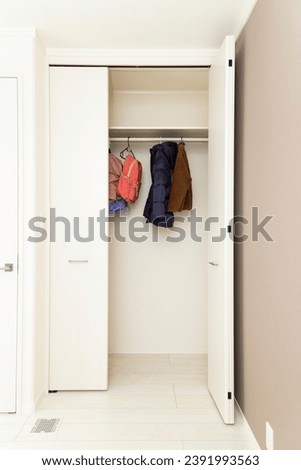 A room with a closet. Royalty-Free Stock Photo #2391993563