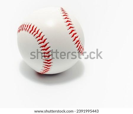 Baseball on white background. Isolated. Sports Equipment, Sports Baseball