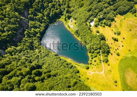 Donje Bare lake on mountain Zelengora in National park Sutjeska, Bosnia and Herzegovina.
