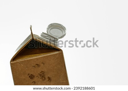 danish milk carton with the new screw cap, Denmark, November 22, 2023 Royalty-Free Stock Photo #2392188601