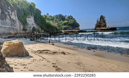 beach atmosphere in the morning Royalty-Free Stock Photo #2392250285