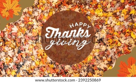 Embrace the essence of Thanksgiving with our captivating image – joyfully scattered leaves on the ground. Celebrate the season with warmth and nature's beauty. 