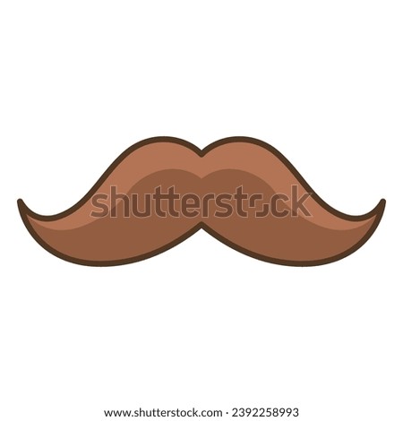 Mustache icon vector on trendy design