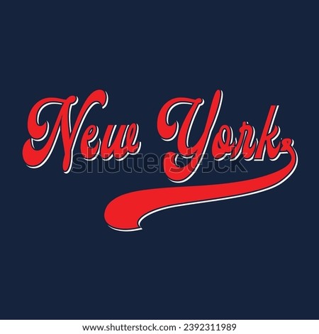 New York typography design vector, usa state shirt design vector. Jersey design vector, T-shirt design for usa 