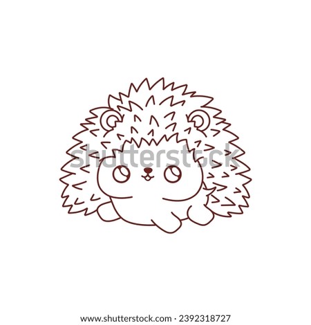 cute book vector hedgehog education