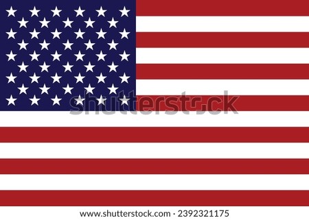 American flag. National Symbol of the United States of America