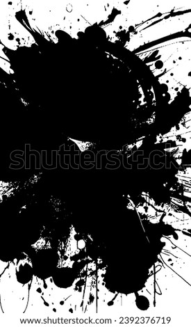 Grunge black and white texture. Drawing of an old worn-out surface. Dirty city background