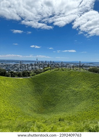 Mount Eden, Auckland, New Zealand Royalty-Free Stock Photo #2392409763