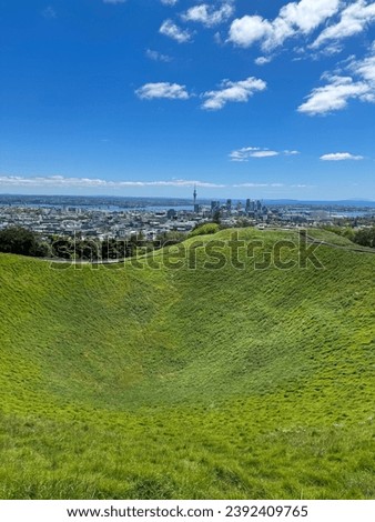 Mount Eden, Auckland, New Zealand Royalty-Free Stock Photo #2392409765