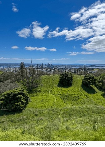 Mount Eden, Auckland, New Zealand Royalty-Free Stock Photo #2392409769