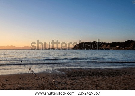 Sunset from Zushi Beach, Zushi City, Kanagawa Prefecture, Japan