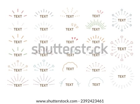Concentrated line Thunderburst Surprise point Treatment Attention Emphasis Material Illustration Royalty-Free Stock Photo #2392423461