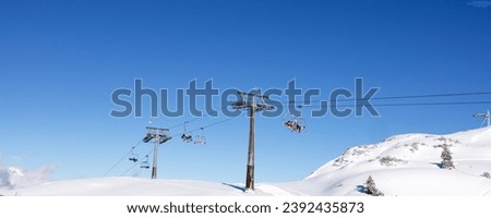 Cable car with gondolas in Bohinj Ski Resort