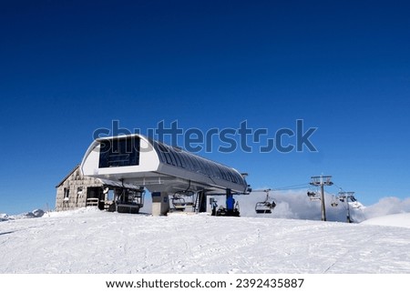 The final station of the cable car on the Bohinj ski trail
