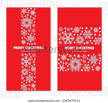 Christmas Vector and Illustration on Red Background.