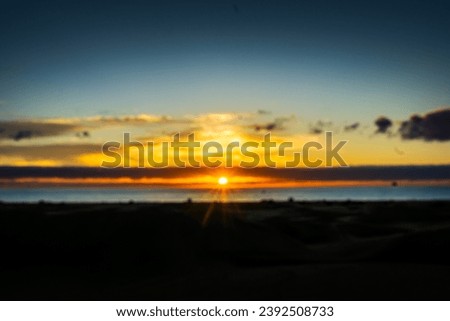 Sunrise over the Dunes of Maspalomas Gran Canaria Spain