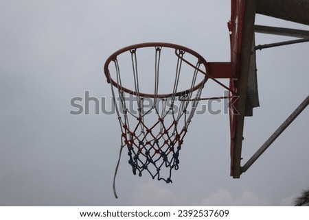 Hoops Horizon: Embracing the Thrill of Basketball with a Sturdy Hoop Royalty-Free Stock Photo #2392537609