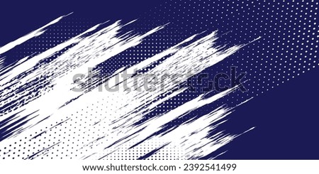Dots halftone white and blue color pattern gradient grunge texture background. Dots pop art comics sport style vector grunge blue and white dots halftone modern background 