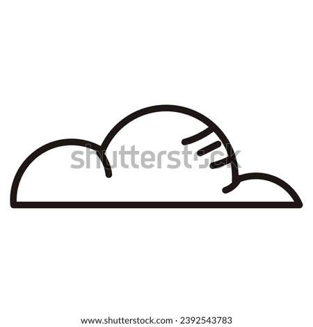 Isolated cloud sketch icon Vector illustration