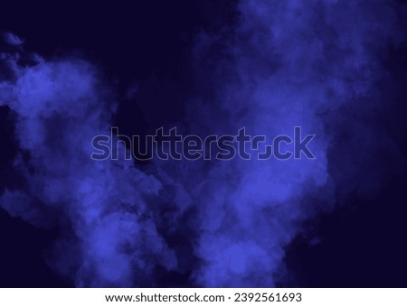 deep blue smoke on background