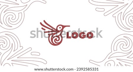 
Logo design bird hummingbird modern and graceful birds Royalty-Free Stock Photo #2392585331