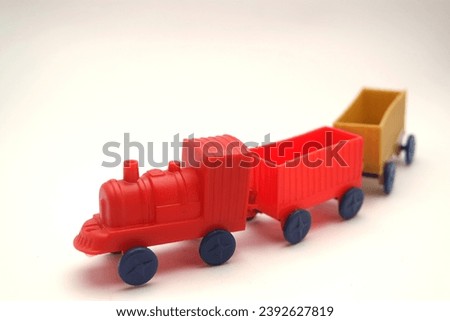 plastic toy train with carriages for toddler toys