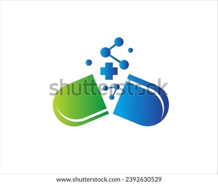 bio drug care technology logo designs for medical tech logo Royalty-Free Stock Photo #2392630529
