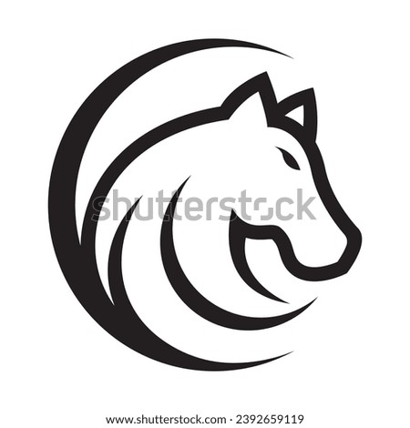 Horse logo images illustration design