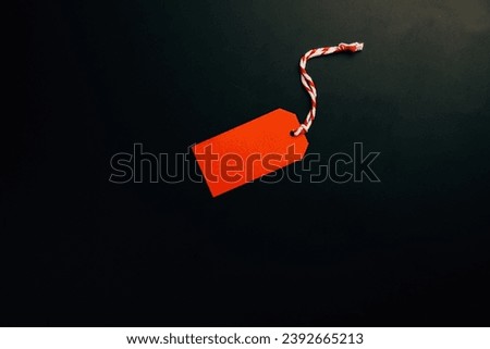 Red background for Black Friday sale. Sale tag, choice of merchandise. Vector illustration is a holiday deal.