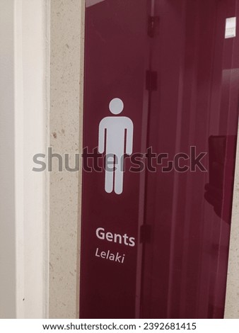 Male and Gents Toilet Sign