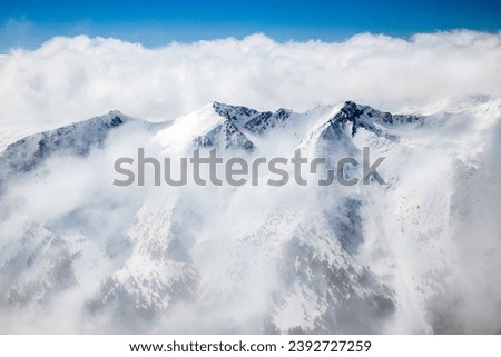 Rila mountain in winter season. 