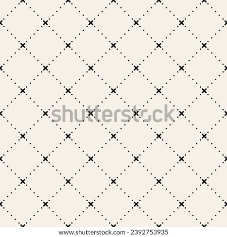 Minimalist Seamless Patterns. Geometric Textures in Black and White
