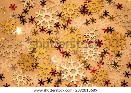 golden christmas stars postcard to background