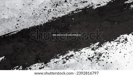 Grunge texture effect background. Distressed rough dark abstract textured. Black isolated on white. Graphic design element vintage style decoration concept for banners, flyer, card, or brochure cover Royalty-Free Stock Photo #2392816797