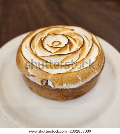 Lemon meringue pie pastry for tea break