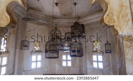 Interior design of Udaipur City palace Rajasthan India 