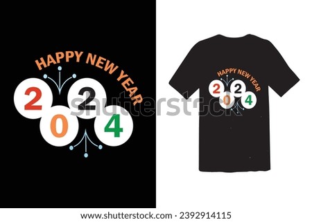 Vector happy new year 2024  design happy new year  design