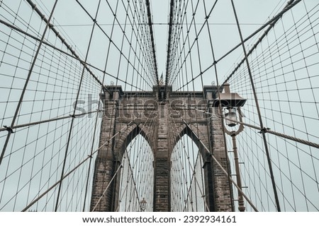 Photo of the Brooklyn Bridge, Manhattan, New York City, United States.