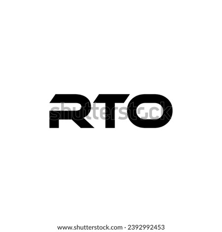 RTO Letter Logo Design, Inspiration for a Unique Identity. Modern Elegance and Creative Design. Watermark Your Success with the Striking this Logo.