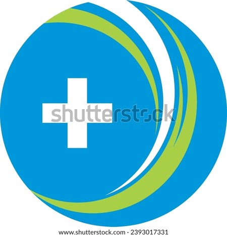 round abstract medic hospital logo