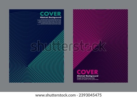 Abstract circles and lines geometric vector background design, minimalist styles, wallpaper backdrop cover annual brochures flyers leaflets layout templates, business cards websites, modern sound Royalty-Free Stock Photo #2393045475