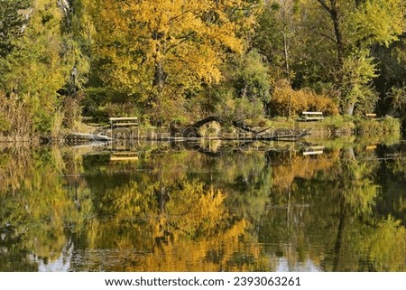 Floridsdorfer Wasserpark in autumn colors