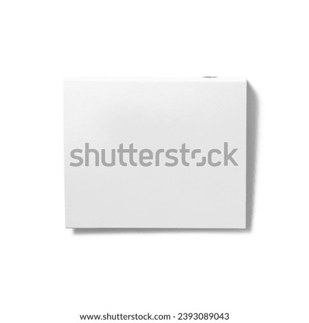 Close up view file covers isolated on white.