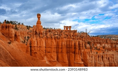 Bryce Canyon National park from above and below while out hiking Royalty-Free Stock Photo #2393148983