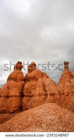 Bryce Canyon National park from above and below while out hiking Royalty-Free Stock Photo #2393148987