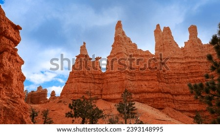 Bryce Canyon National park from above and below while out hiking Royalty-Free Stock Photo #2393148995